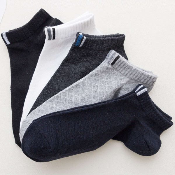 

men's summer thin shallow short breathable boat cotton, Black