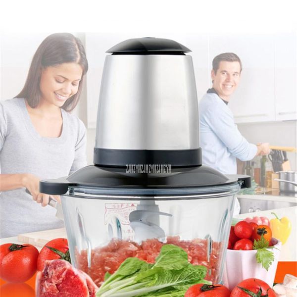 

family mincer 250w electric multi-function shredder machine stir 220v /50 hz, 2l capacity home meat grinder 192000r / min grinders