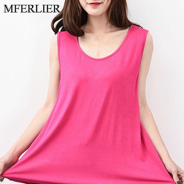 

women's tanks & camis mferlier summer women 5xl 6xl 7xl bust 136cm plus size tank large 6 colors, White