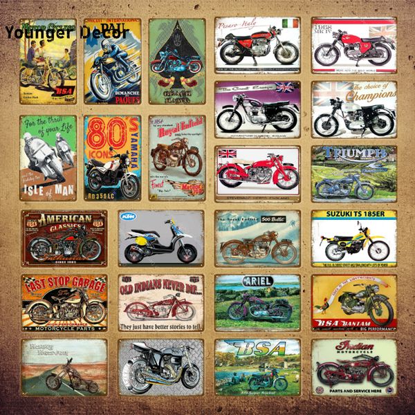 

american england classics motorcycles metal signs vintage wall poster for pub bar garage club home decor art sticker yi-0051