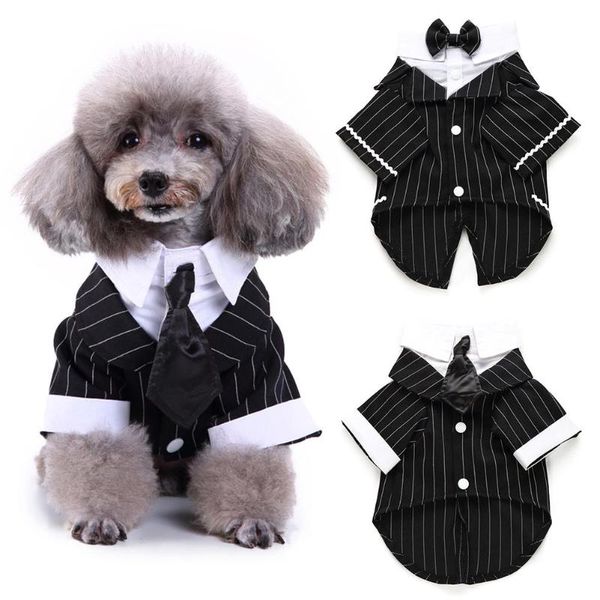 

dog apparel pet cat clothes tuxedo suit prince bow tie suits puppy costume jumpsuit coat jackets products s