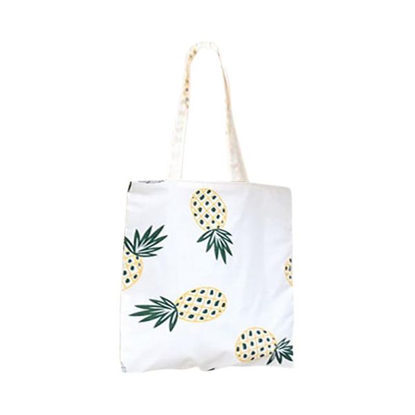 

shopping bags women fashion portable pineapple printing bag casual student messenger small girls tote large capacity canvas
