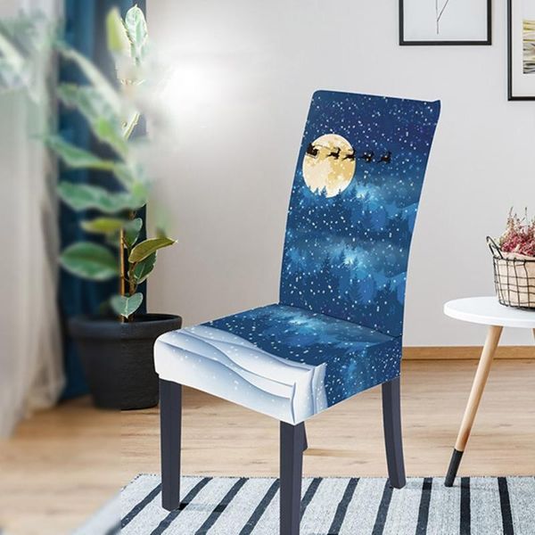

christmas dining chair protector slipcover stretch removable seat back cover h05e covers