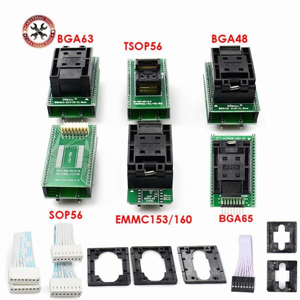 

diagnostic tools 2021 est bga63 bga64 bga48 bga169 tsop32 tsop40 tsop48 tsop56 adapters only for xgecu t56 nand programmer