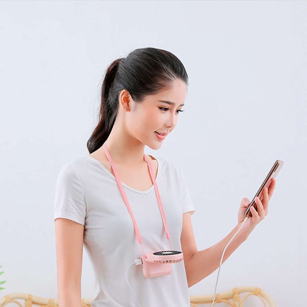

electric fans wireless handheld power bank usb charging small fan neck