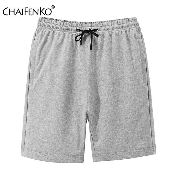 

men's shorts summer cotton casual men 2021 breathable running fashion solid color fitness bodybuilding sport, White;black