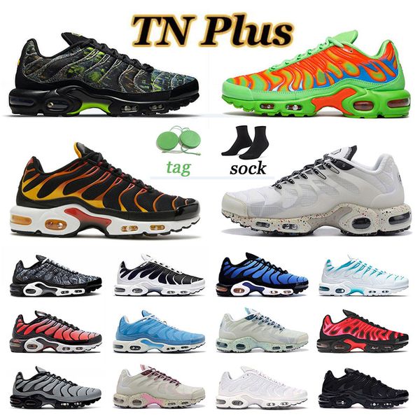 

tn plus running shoes for men women tns leather designer sneakers sports terrascape bred reflective reverse sunset sisterhood mean green 46