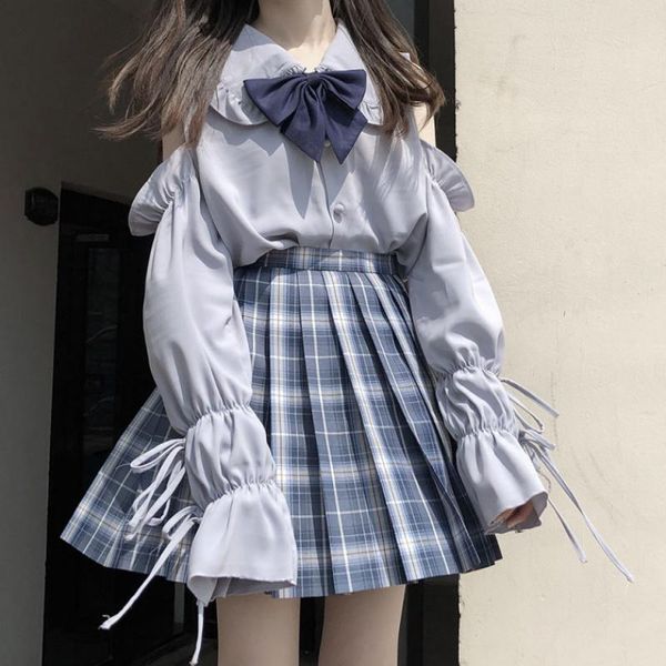 

skirts women casual plaid skirt korean harajuku girls high waist pleated a-line preppy style school uniform sweet mini, Black