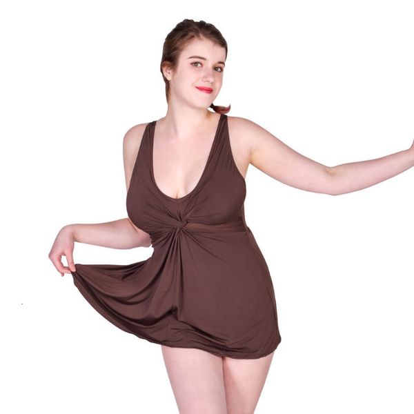 

women's swimwear plus size bikinis set one piece suit brown badpak large big dress swimsuit xl skirt bodysuit women e8id, White;black