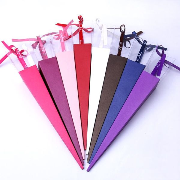 

1pc party flower baskets cones bouquet gifting boxes paper creative packing bags decor wedding gift wrap