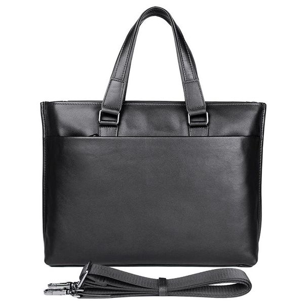 

briefcases luufan men's genuine leather business briefcase soft man messenger bag shoulder male life waterproof handbags men tote bags