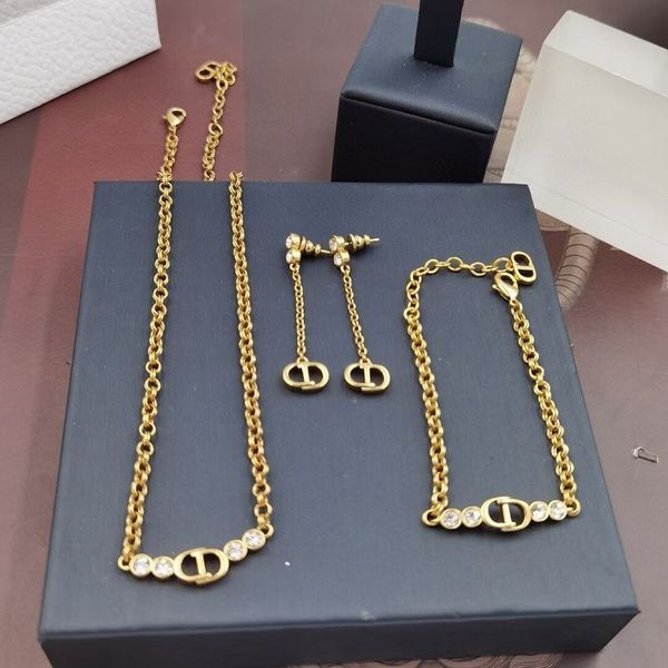

2021 dijia new east gate fashion simple necklace style tassel earrings, Golden