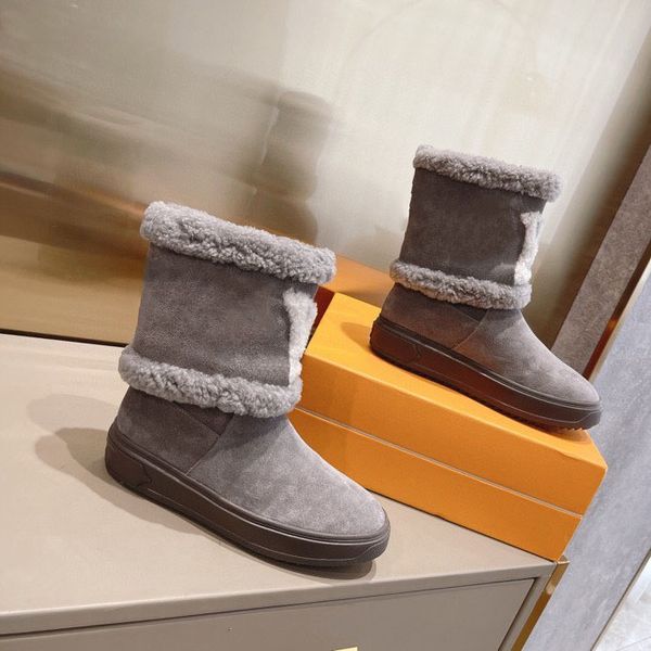 Classici Stivali da neve invernali Ciabatte in vera pelliccia Stivali alti al ginocchio caldi impermeabili in pelle Stivaletti alla moda di bagshoe