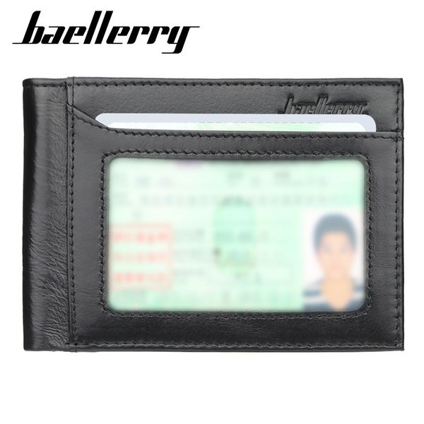 

wallet simple men's baellerry2019 leather creative card beauty multi-functional qcgee