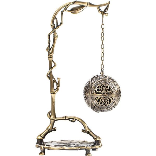 

fragrance lamps chinese dragon hanging backflow incense burner home air purification~bronze holder