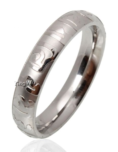

wedding rings yingwu 5pcs wholesale lots fashion 4mm men's titanium steel band personal accessories for women's jewelry, Slivery;golden