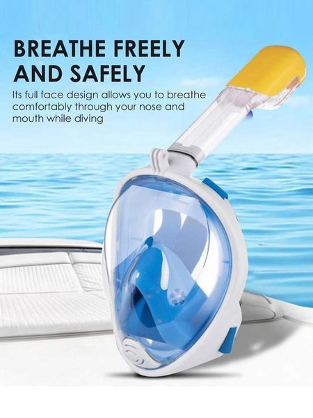 

diving masks snorkel face mask soft silicon full goggles cover with breathing tube scuba for underwater sports
