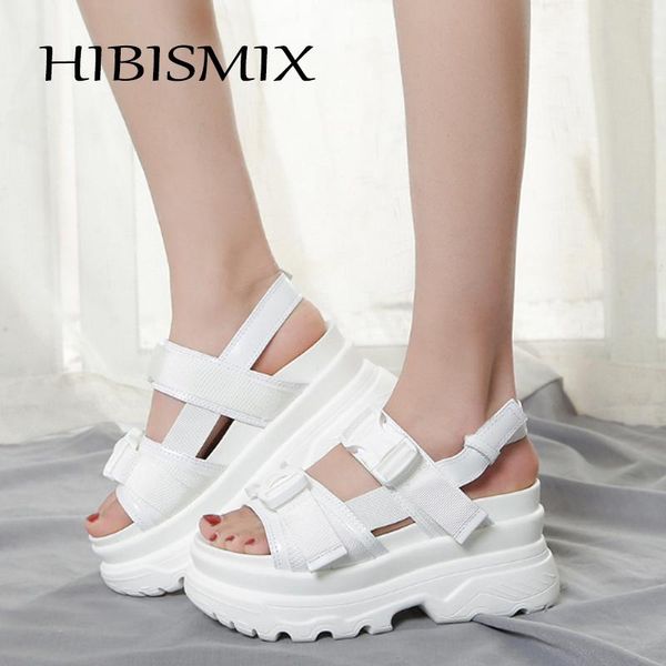 

summer women platform casual sandals rome wedges buckle strap shoes fashion sandal 1329, Black