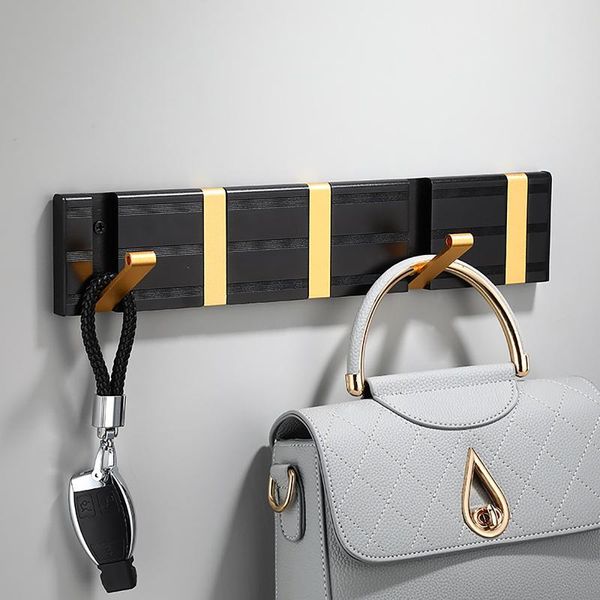 

hooks & rails foldable metal hook wall hanger for bathroom towel key hat clothes bag mounted robe clothing 5 #t3g