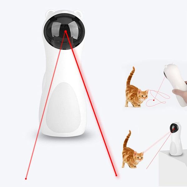 

cat toys invigorating pet led laser adjustable usb charge electric interactive toy smart automatic teaser kitten