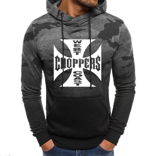 

men's hoodies & sweatshirts fashion sport sweatshirt west choppers trend spring autumn casual pullover cotton hoodie, Black