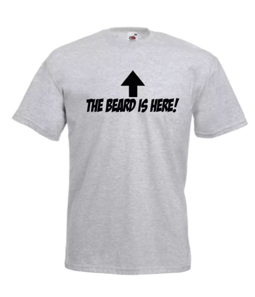 

the beard funny moustache funny custom t-shirt gift birthday christmas, White;black