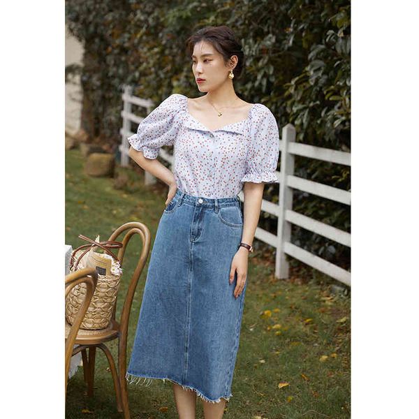 

casual dresses dushu office lady women's side slit retro denim skirt summer high waist distressed clothes vni3, Black;gray