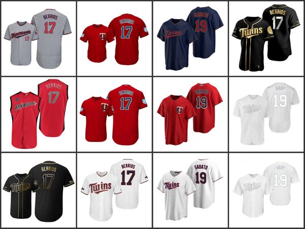 

minnesota twins men 19aaron sabato 17 jose berrios women youthjersey, Black