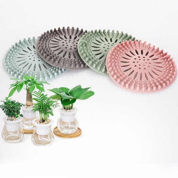 

other bath & toilet supplies 1pcs silicone shower drain covers hair ser bathroom bathtub sink filter portable kitchen accessories strain