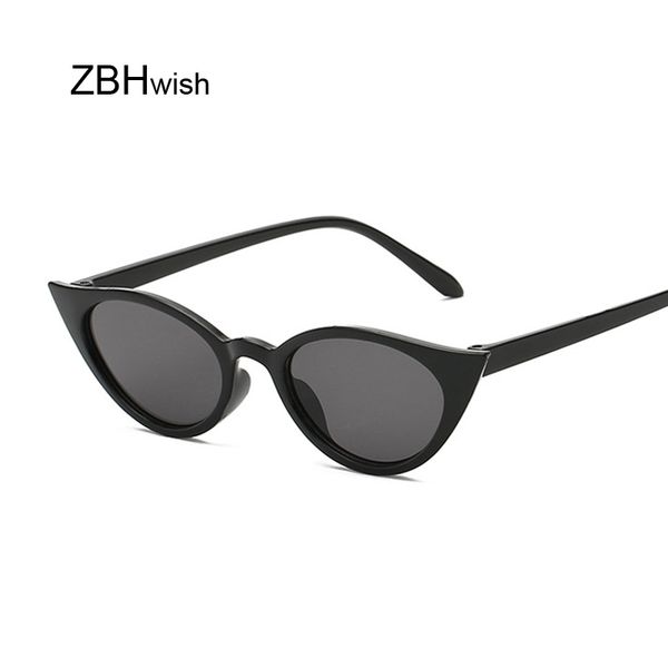 

2019 cateye women sunglasses classic retro vintage oval sunglasses designer eeywear uv400 oculos glasses wholesale, White;black