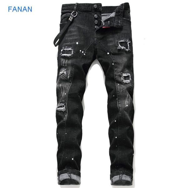 

men's jeans high end fashion men, Blue