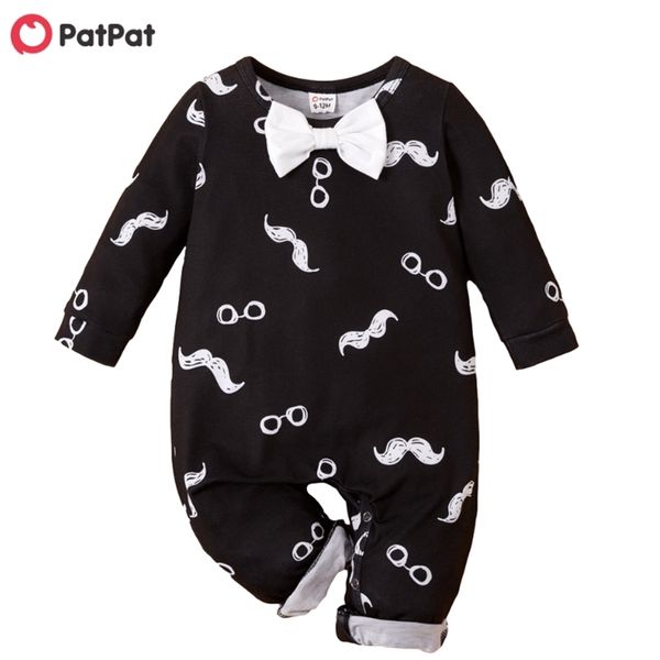 

spring and autumn baby gentleman moustache jumpsuit for boy party clothes 210528, Blue