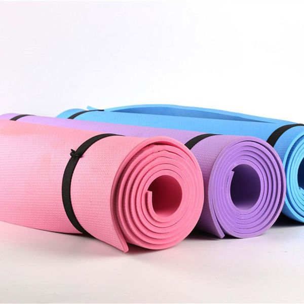 

non-slip padded mat fitness 3 colors outdoor 4mm foldable sports yoga mats