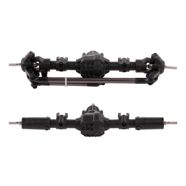 

rc parts front & rear bridge axle shaft transmission bridge with differential for 1/10 axial scx10 rc4wd d90 rc climbing car diy