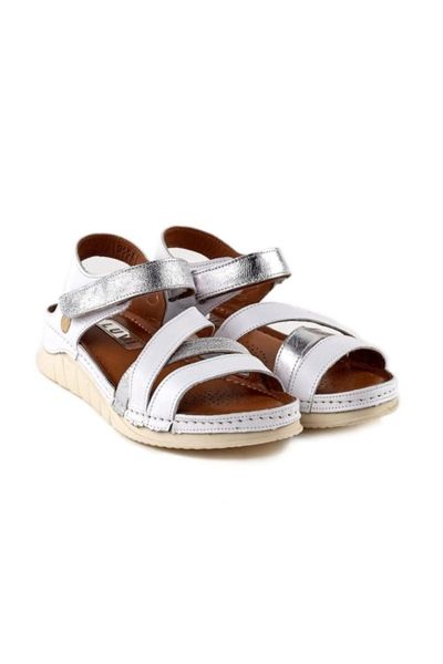 

sandals 3554 white genuine leather, Black