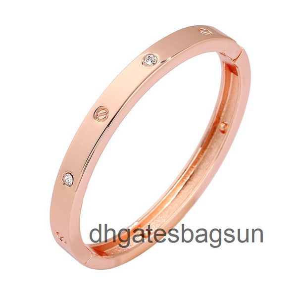 

korean fashion accessories versatile better selling zircon bracelet high-grade rose gold couple valentine's day gift, Black