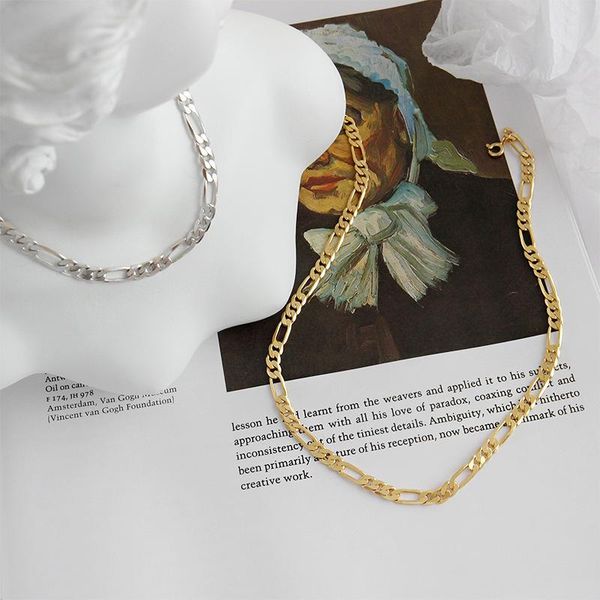 

chains s925 sterling silver necklace cold wind simple chain female clavicle personality jewelry