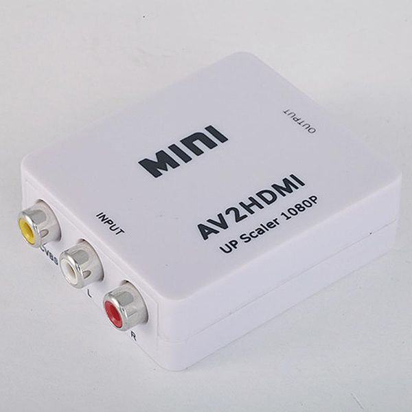 

audio cables & connectors mini 1080p to video av rca cvbs adapter converter for hdtv as99