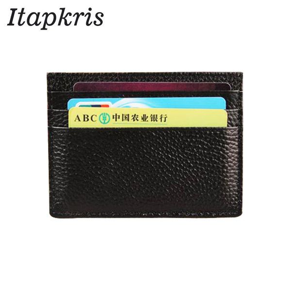 

card holders women holder pu leather business wallet solid porte carte car document male bag, Brown;gray