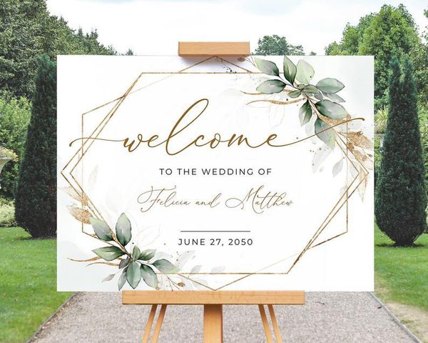 

other event & party supplies welcome sign wedding custom decor engagement