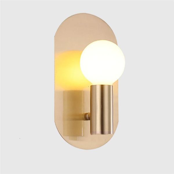 

wall lamp shenzhen wrought iron brushed gold sconce lighting fixture glass cover for el bedside restaurant deco maison