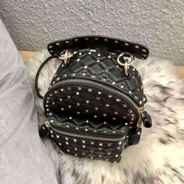 

7a+designers 2021 latest style women backpack a variety of back method it can also be carried on one shoulder import sheepskin genuine1th