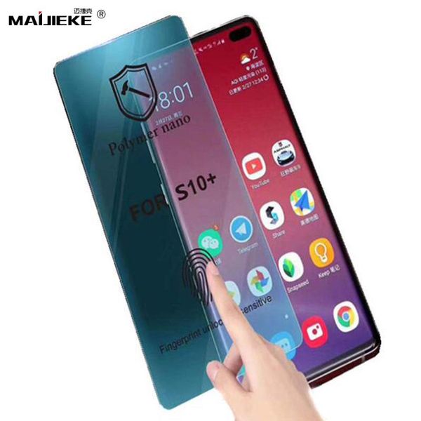

pmma+pet film for galaxy s20 plus ultra s9 s8 s10 note 10 pro 9 8polymer ceramics screen protector cell phone protectors
