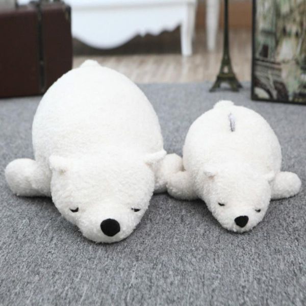

cushion/decorative pillow the soft polar bear plush toy doll lay prone home with her fall in love