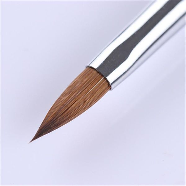

silver handle liner nail brush drawing painting tools manicure flower petal diy design pen tool brushes, Yellow