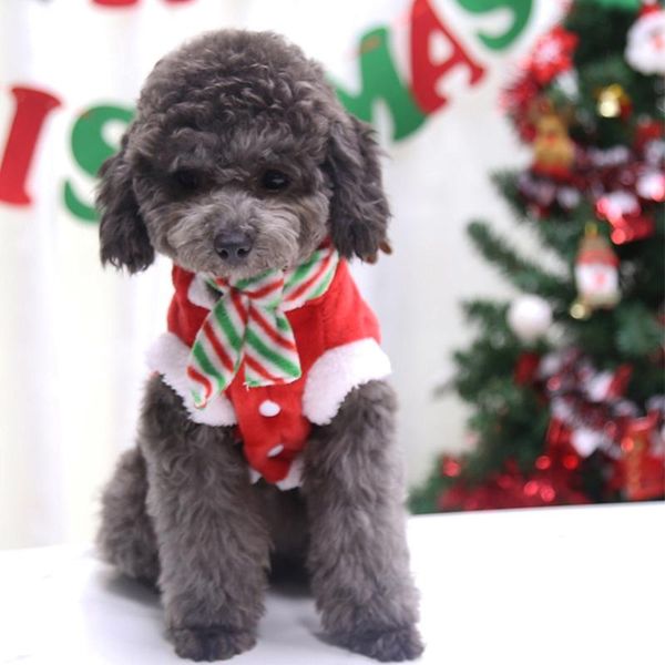 

cat costumes 1 set christmas pet costume garment warm scarf clothing for dog
