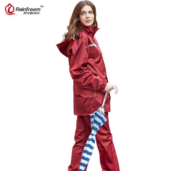 

rain wear rain impermeable raincoat women/men hood poncho waterproof jacket pants suit rainwear men motorcycle gear