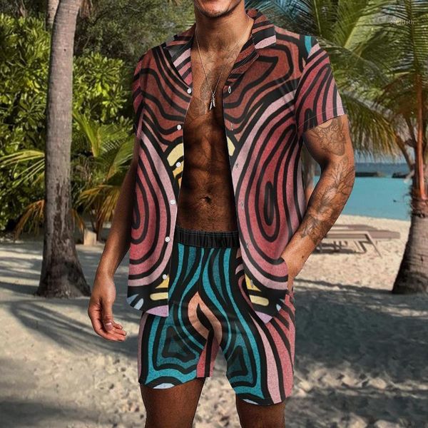 

men's casual shirts 2021 summer plus size shorts loose fashion beach style 3d printed t-shirt with short sleeve cardigan shirt s-4xl, White;black