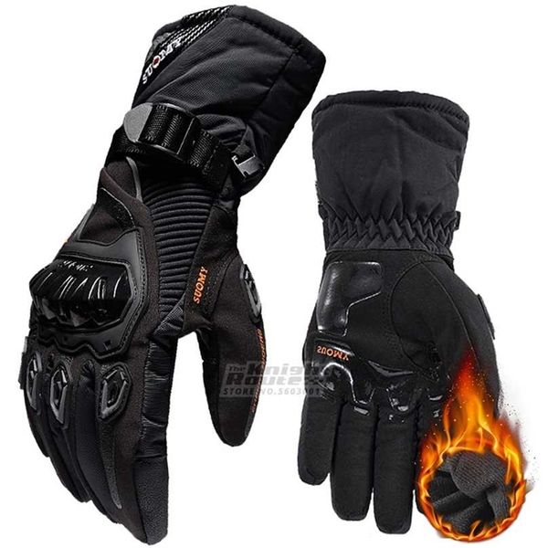 

black winter motorcycle gloves military tactical motocross motorbike moto riding biker fleece warm full finger men 211124, Blue;gray