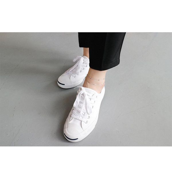 

anklets 925 sterling silver fashion personality double round beads bead snake bone chain anklet ornaments female jewelry, Red;blue